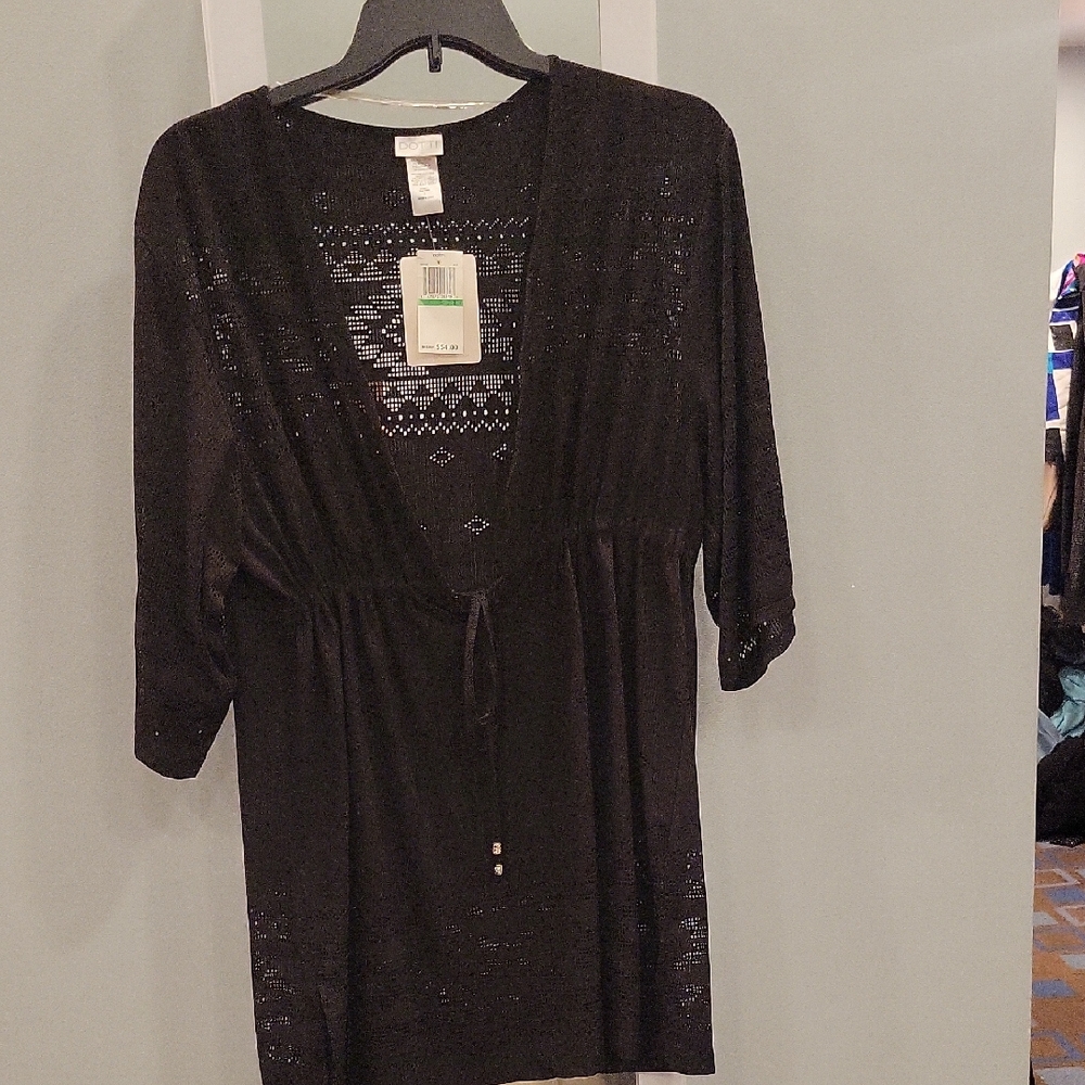 Black Knit Cover-Up
